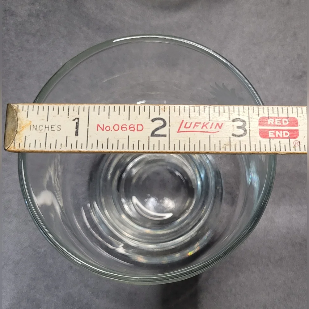 National Airlines First Class Etched Sun King Logo Vintage Cocktail Glasses